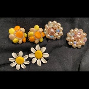 Vintage clip earrings
